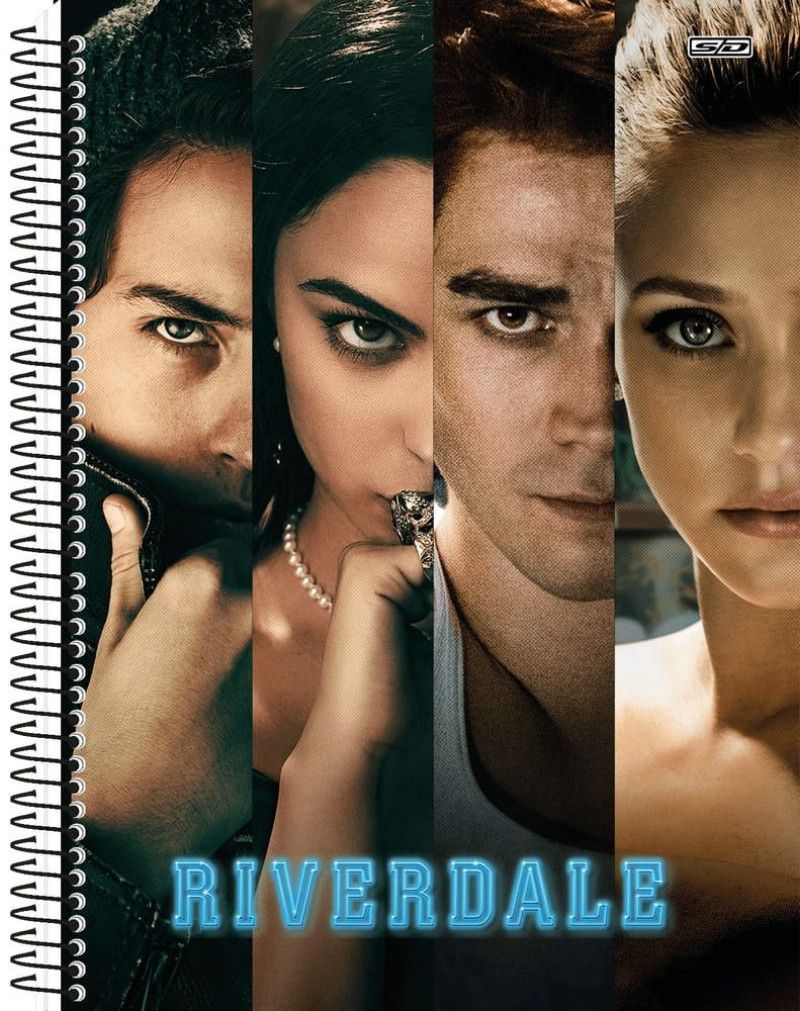 CADERNO 1 MATERIAS CAPA DURA 80 FOLHAS RIVERDALE SAO DOMINGOS - REF. 233183 - PACOTE COM 4 UNIDADES