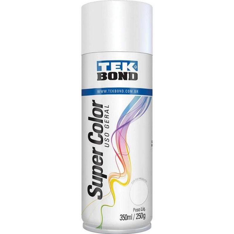 TINTA SPRAY USO GERAL BRANCO FOSCO 350ML 250G TEK BOND - 1 UNIDADE