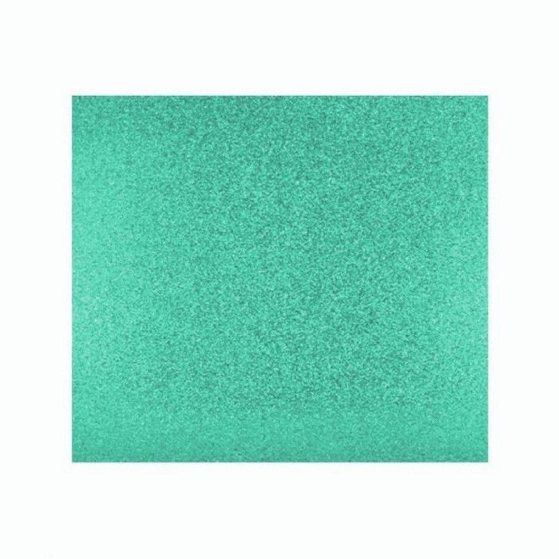 PLACA EVA 60X40 GLITER VERD TIFFANY - REF. J20 - PACOTE COM 5 UNIDADES
