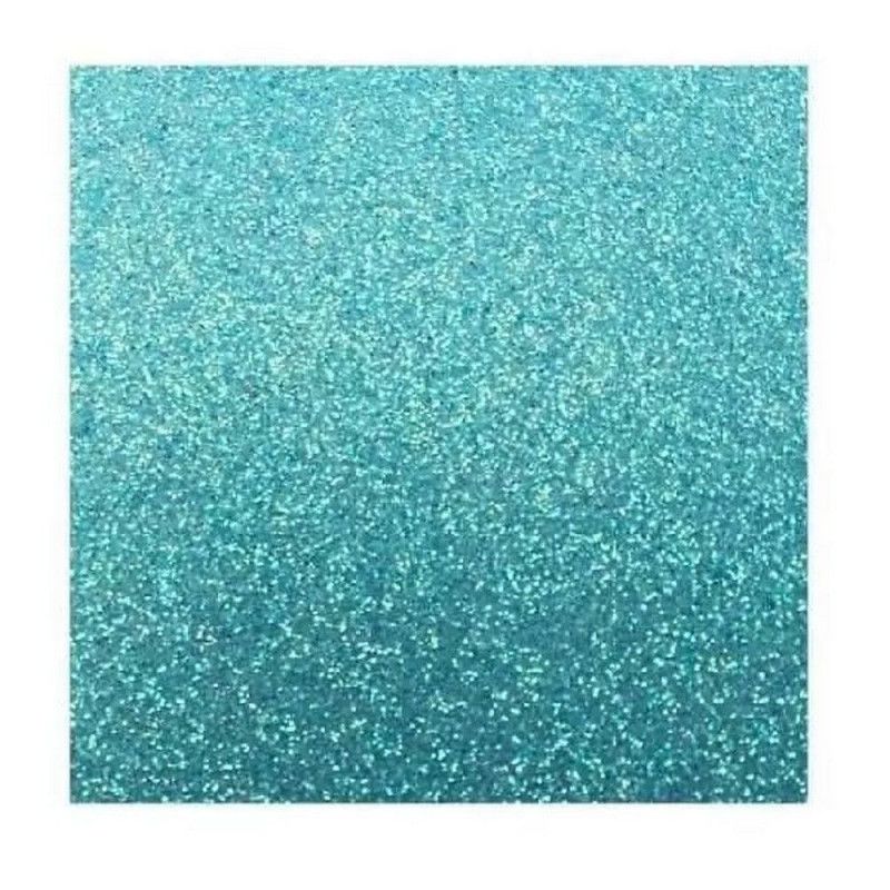 PLACA EVA 60X40 GLITER AZUL CLARO - REF. J19 - PACOTE COM 5 UNIDADES