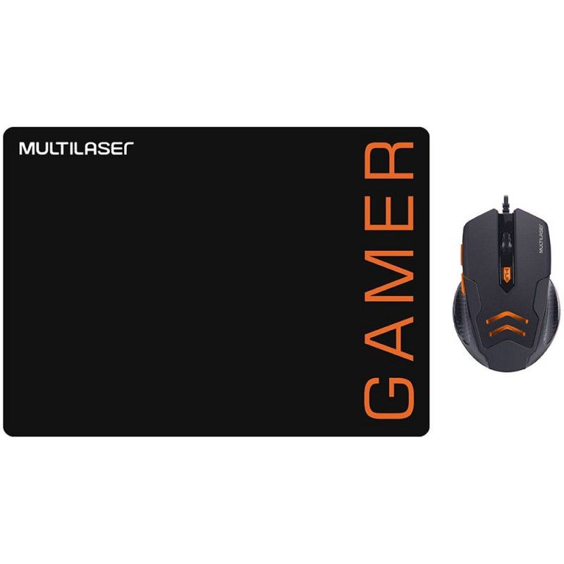 MOUSE GAMER USB COM 6 BOTOES 3200DPI E MOUSE PAD - REF. MO274 - 1 UNIDADE