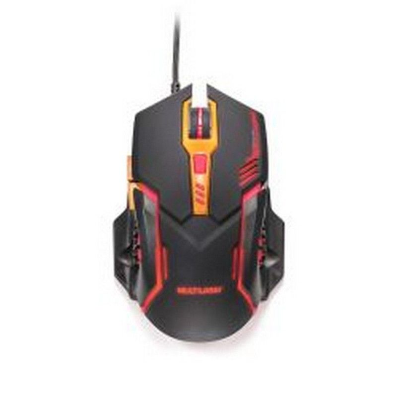 MOUSE GAMER USB COM BOTAO FIRE 2400 DPI MULTILASER - REF. MO270 - 1 UNIDADE