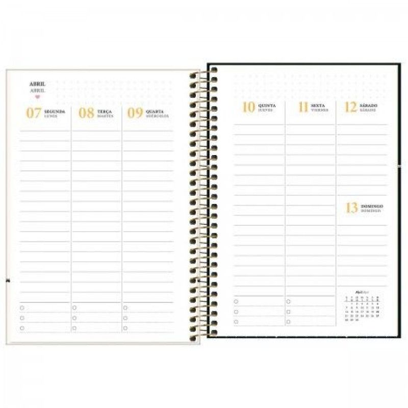 PLANNER ESPIRAL WEST VILLAGE M5 TILIBRA 2025 - REF. 174955 - PACOTE COM 5 UNIDADES