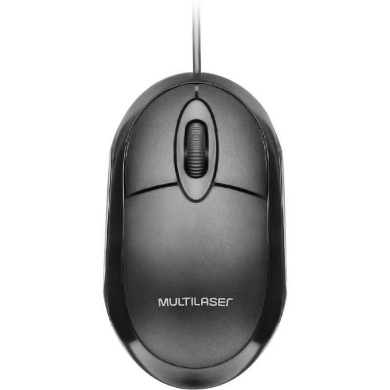 MOUSE OPTICO USB MO300 PRETO MULTILASER - REF. MO300 - 1 UNIDADE
