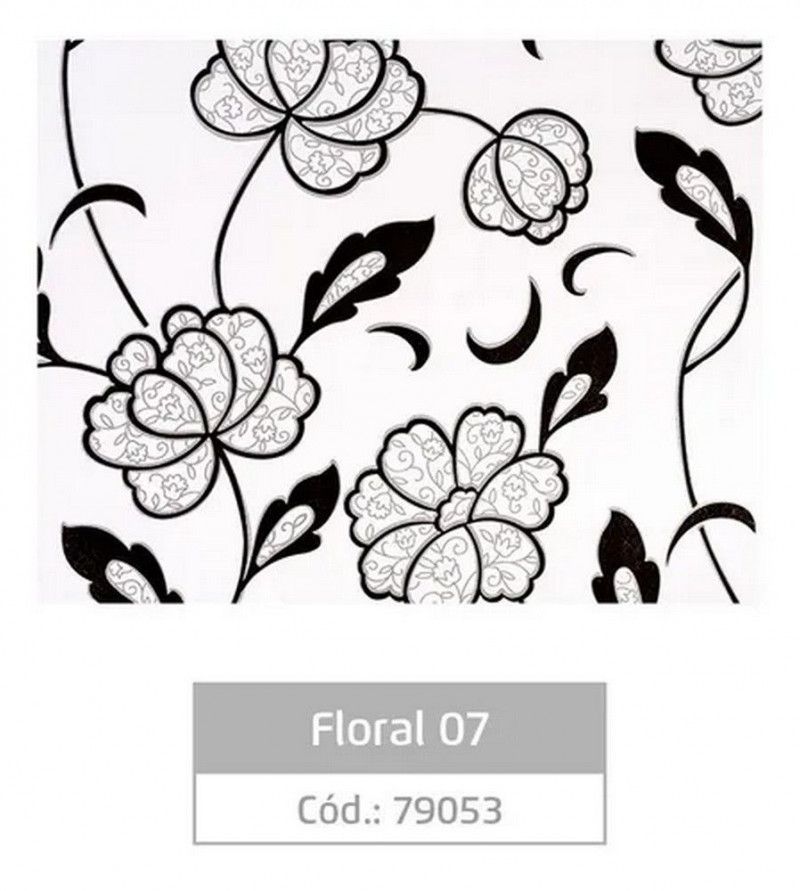 ADESIVO 45X10M FLORAL LEOARTE - REF. 07 79053 - 1 UNIDADE