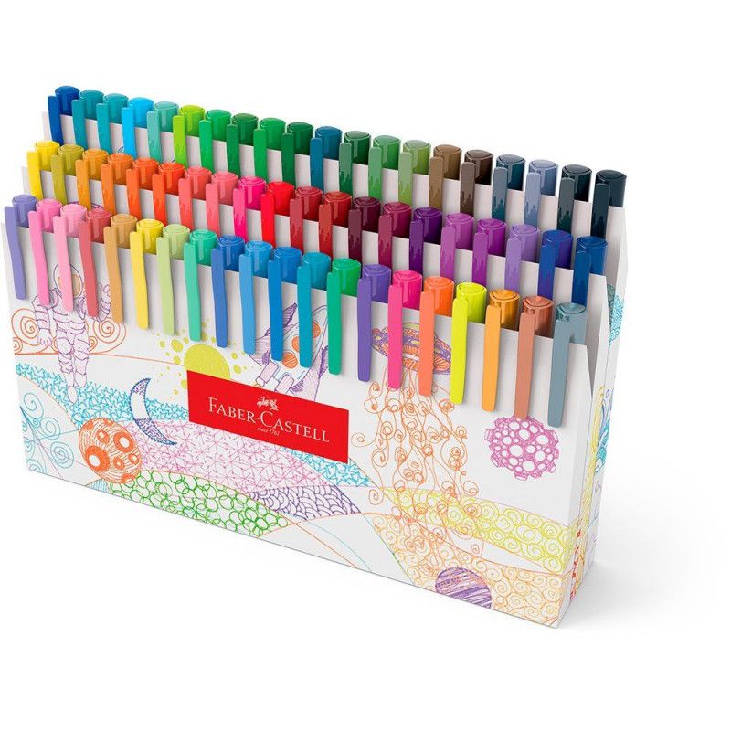 CANETA HIDROCOR 0.4 FINE PEN COLORS 60 CORES - REF. FPB/ES60ZF - 1 UNIDADE