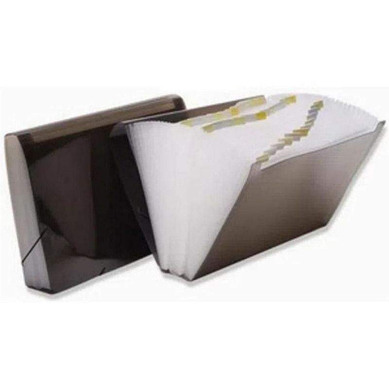 PASTA SANFONADA OFICIO 31 DIVISORIAS FUME POLIBRAS - REF. 91916 - 1 UNIDADE