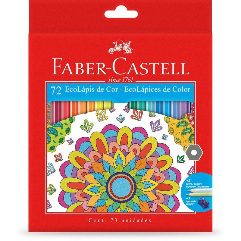 LAPIS 72 CORES LVM ECOLAPIS FABER-CASTELL - REF. 120172G - 1 UNIDADE