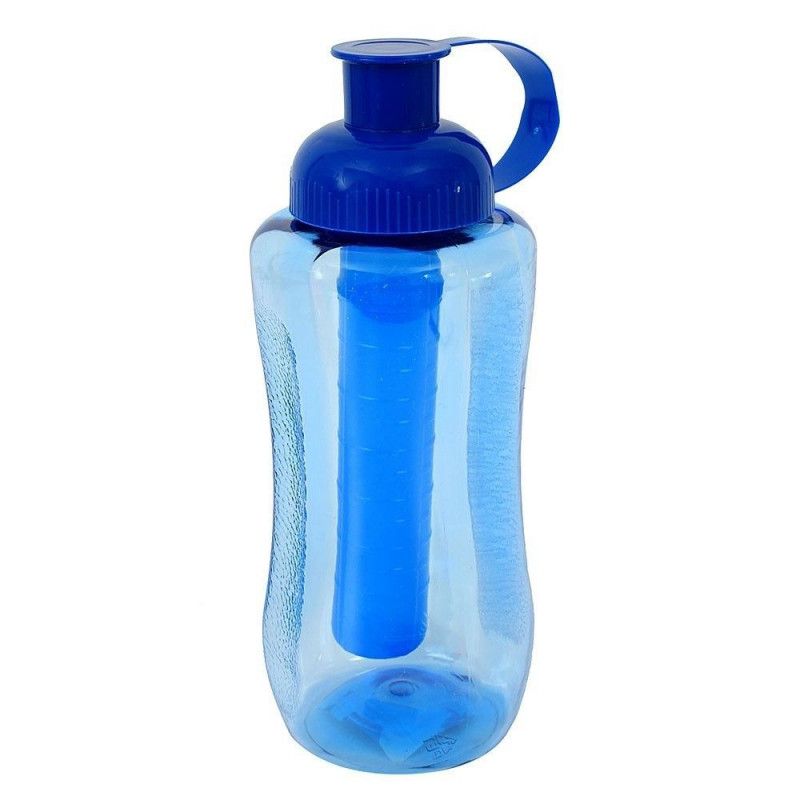 GARRAFA 600ML PLASTICO COM GELO INTERNO - REF. MD-179 AZ/RS - 1 UNIDADE