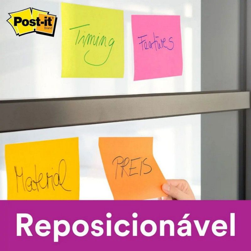 BLOCO ADESIVO ANOTACAO 76X 76MM 90 FOLHAS REFIL ESTILO AMARELO SOL  - 1 UNIDADE