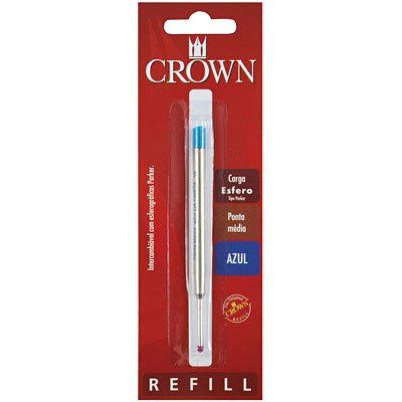 CARGA PARA CANETA PARKER AZUL CA14007A CROWN - REF. CA14007A - 1 UNIDADE