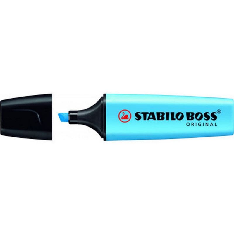 PINCEL MARCA TEXTO NEON BOSS STABILO - REF. 70/31 - CAIXA COM 10 UNIDADES