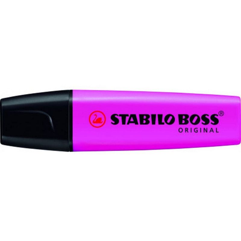 PINCEL MARCA TEXTO NEON BOSS STABILO - REF. 70/58 - CAIXA COM 10 UNIDADES
