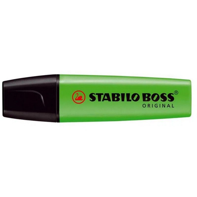 PINCEL MARCA TEXTO NEON BOSS STABILO - REF. 70/33 - CAIXA COM 10 UNIDADES