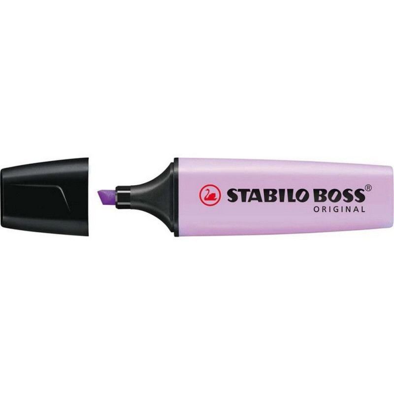 PINCEL MARCA TEXTO NEON BOSS STABILO - REF. 70/55 - CAIXA COM 10 UNIDADES
