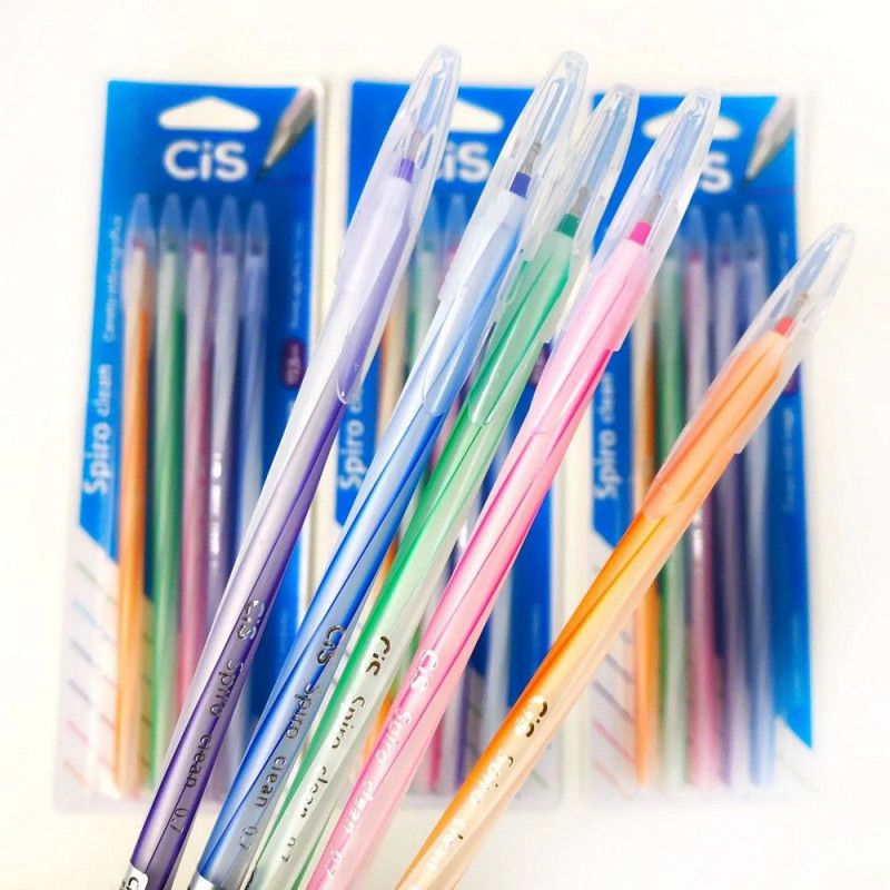 CANETA ESFEROGRAFICA 0.7 SPIRO CLEAN COM 5 CIS - REF. 52.0617 - 1 UNIDADE