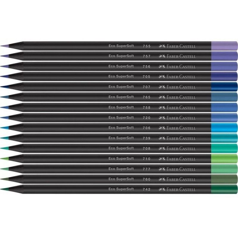 LAPIS 15 CORES SUPERSOFT CORES FRIAS FABER-CASTELL - REF. 120715SOFTCF - PACOTE COM 12 UNIDADES