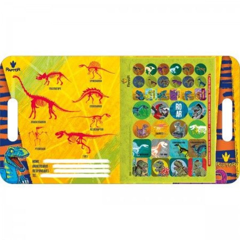 BLOCO DE ATIVIDADES LIVRO RAPTOR TILIBRA - REF. 31700 - PACOTE COM 5 UNIDADES