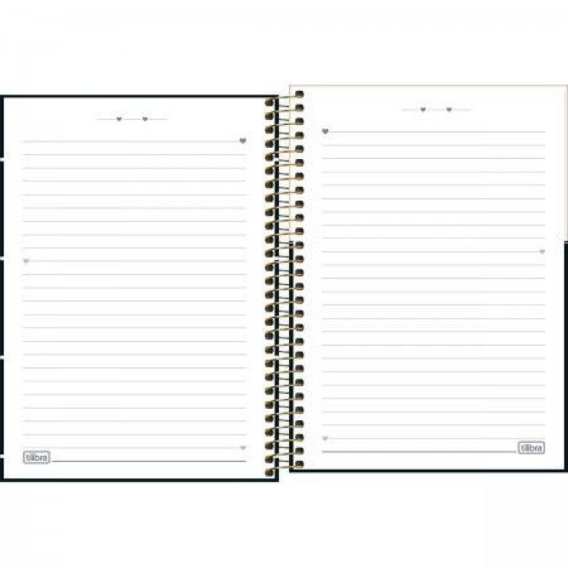 CADERNETA 80 FOLHAS ESPIRAL CAPA DURA WEST VILLAGE TILIBRA - REF. 31991 - PACOTE COM 4 UNIDADES