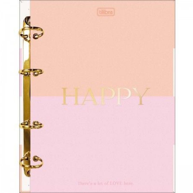 CADERNO ARGOLADO 80 FOLHAS COLEGIAL HAPPY TILIBRA - REF. 33251 - 1 UNIDADE