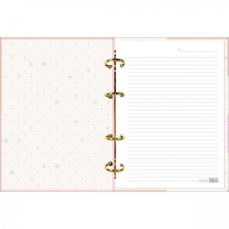 CADERNO ARGOLADO 80 FOLHAS COLEGIAL HAPPY TILIBRA - REF. 33251 - 1 UNIDADE