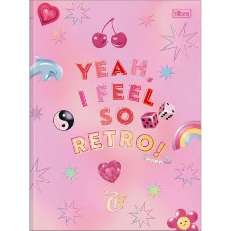 CADERNO BROCHURAO CAPA DURA 80 FOLHAS CAPRICHO TILIBRA - REF. 33150 - PACOTE COM 5 UNIDADES