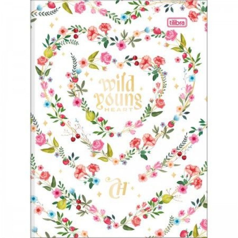 CADERNO BROCHURAO CAPA DURA 80 FOLHAS CAPRICHO TILIBRA - REF. 33150 - PACOTE COM 5 UNIDADES