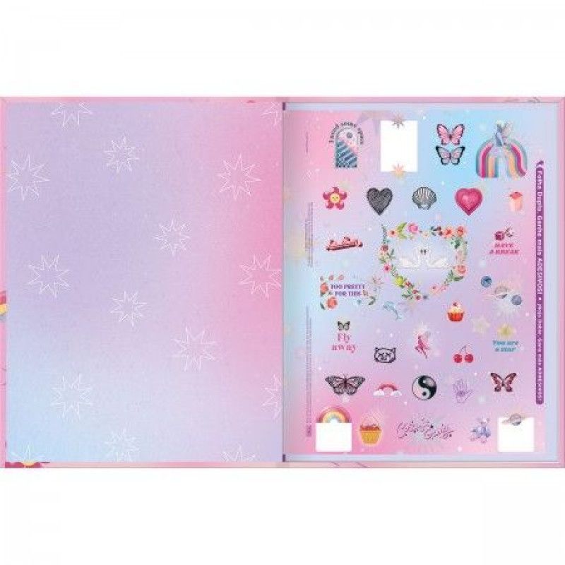 CADERNO BROCHURAO CAPA DURA 80 FOLHAS CAPRICHO TILIBRA - REF. 33150 - PACOTE COM 5 UNIDADES