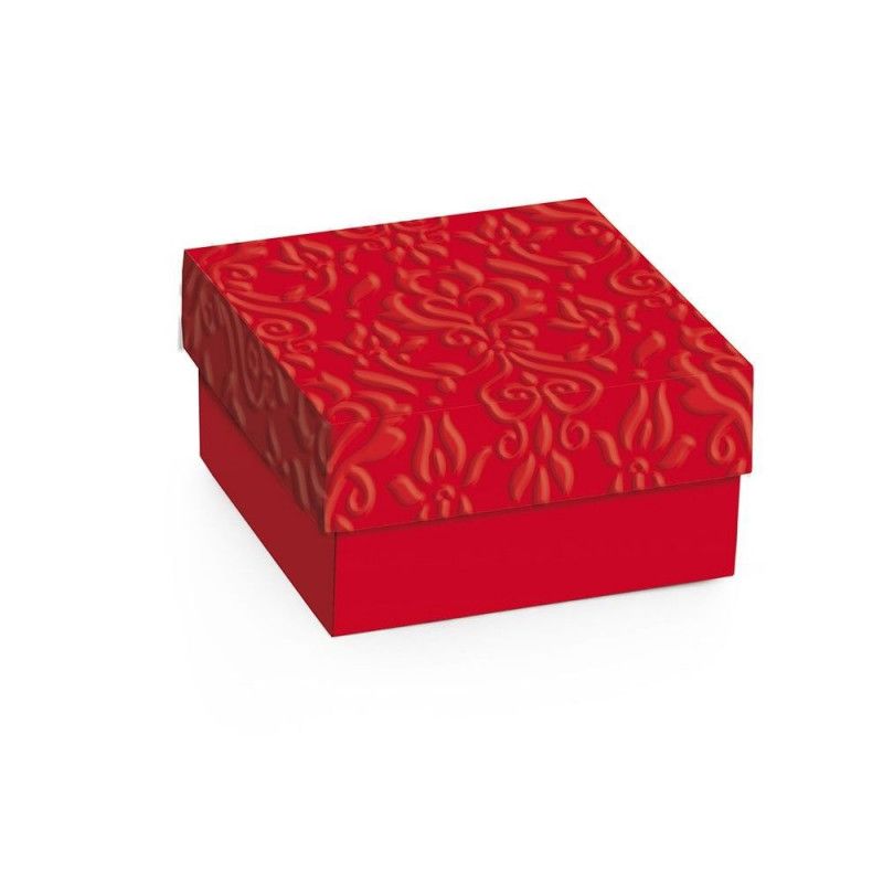 CAIXA PARA PRESENTE QUADRADA MINI COM TAMPA P 6,5X4X6,5CM - REF. 13002396 - PACOTE COM 10 UNIDADES