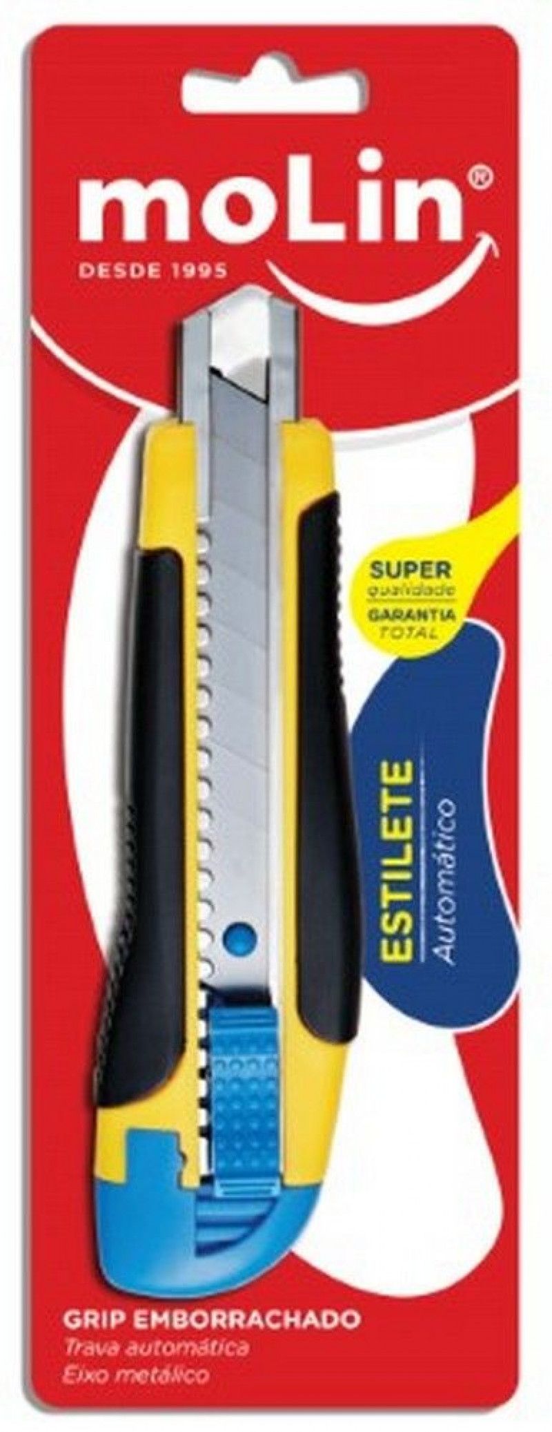 ESTILETE LARGO PROFISSIONAL EMBORRACHADO MOLIN - REF. 16530 - 1 UNIDADE