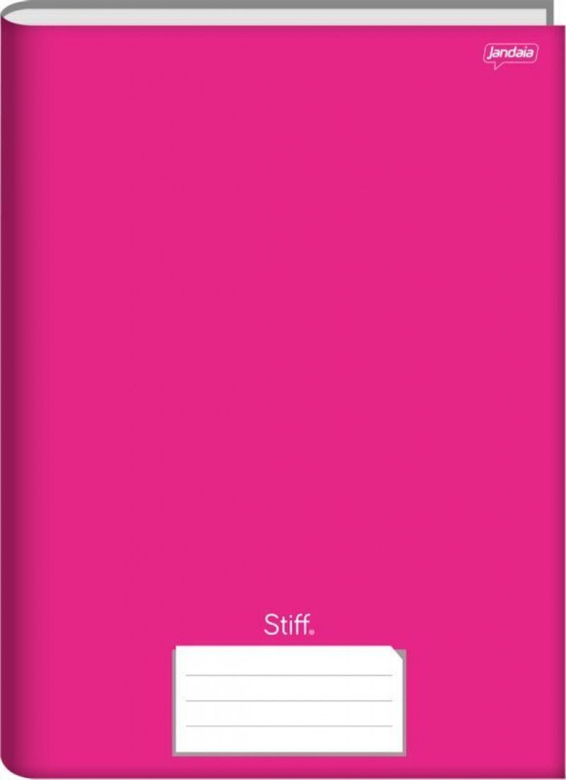CADERNO BROCHURA 1/4 CAPA DURA 96FL STIFF JANDAIA - REF. 75281-77 PINK - PACOTE COM 5 UNIDADES