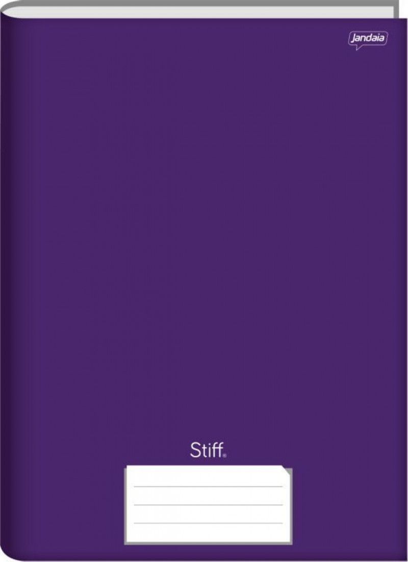 CADERNO BROCHURA 1/4 CAPA DURA 96FL STIFF JANDAIA - REF. 75282-77 ROXO - PACOTE COM 5 UNIDADES