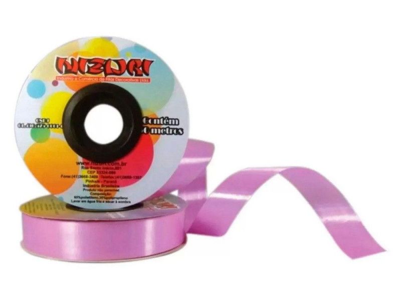 FITA PLASTICA 21MMX50M NIZURI - REF. 3 ROSA BEBE - 1 UNIDADE