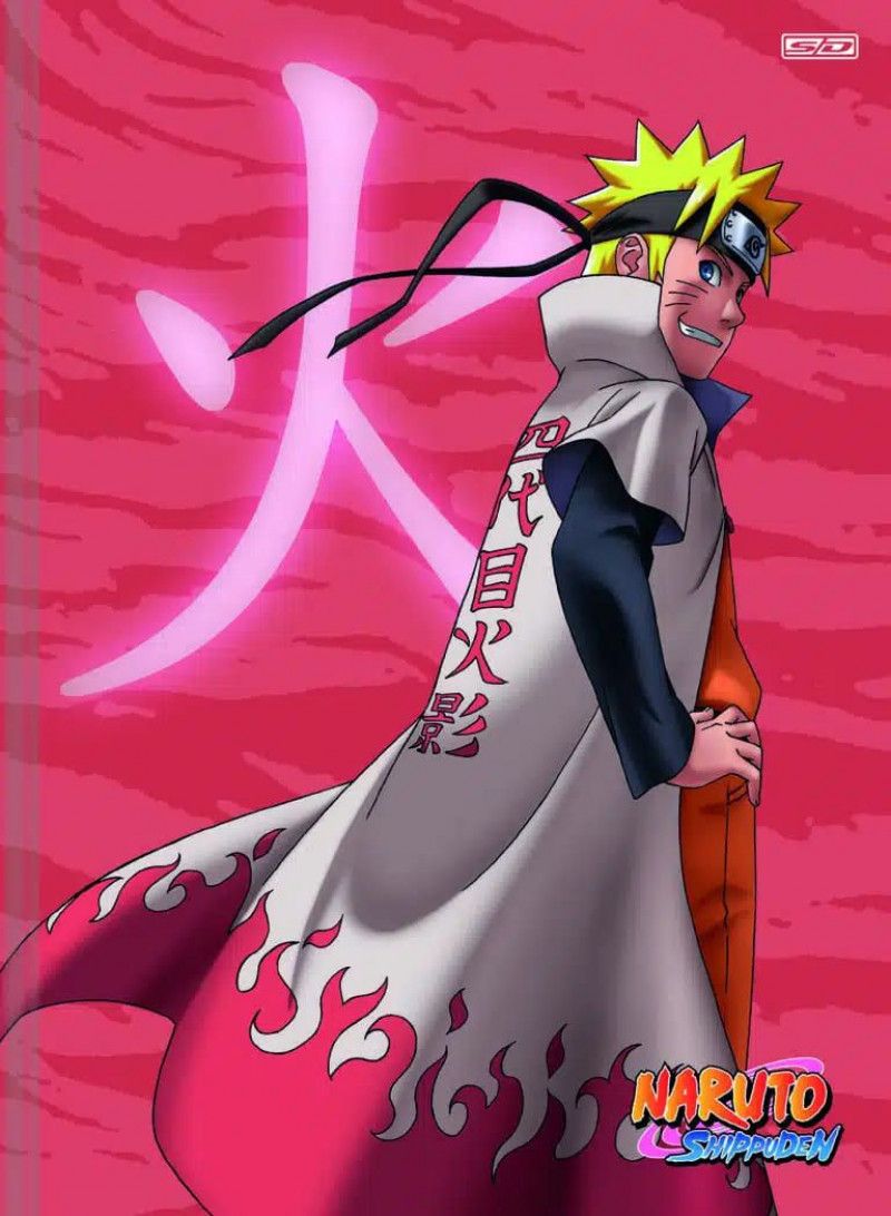 CADERNO BROCHURAO CAPA DURA 80 FOLHAS NARUTO SAO DOMINGOS - REF. 223074 - PACOTE COM 5 UNIDADES