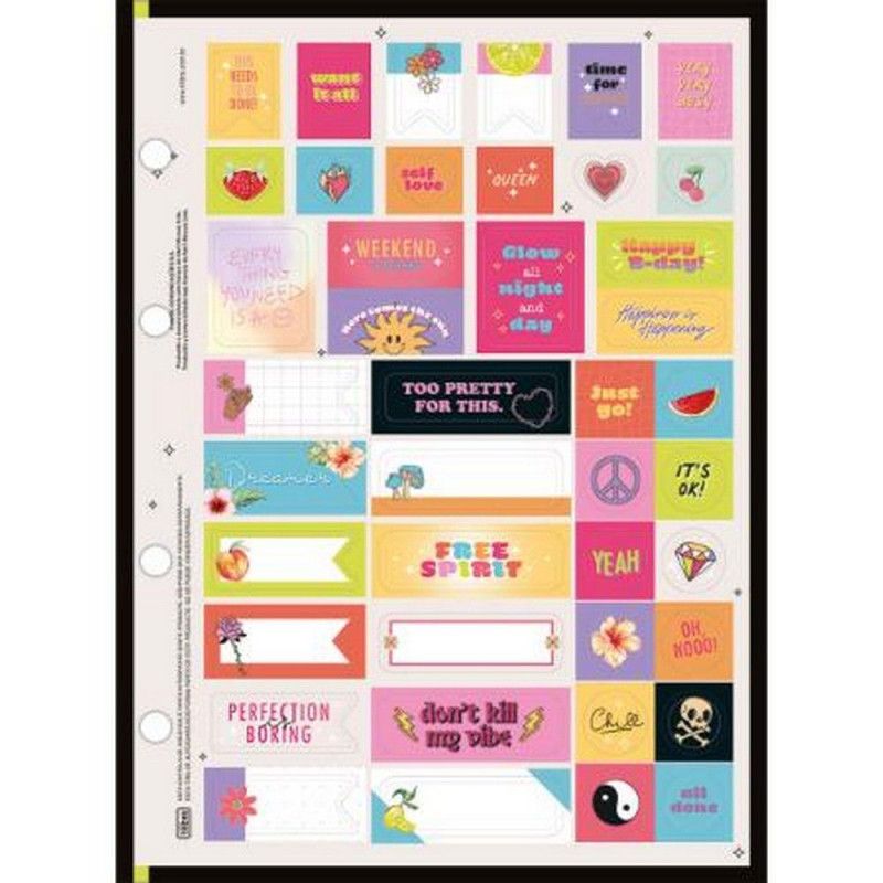 BLOCO PARA FICHARIO 80 FOLHAS COLEGIAL CAPRICHO TILIBRA - REF. 31948 - PACOTE COM 4 UNIDADES