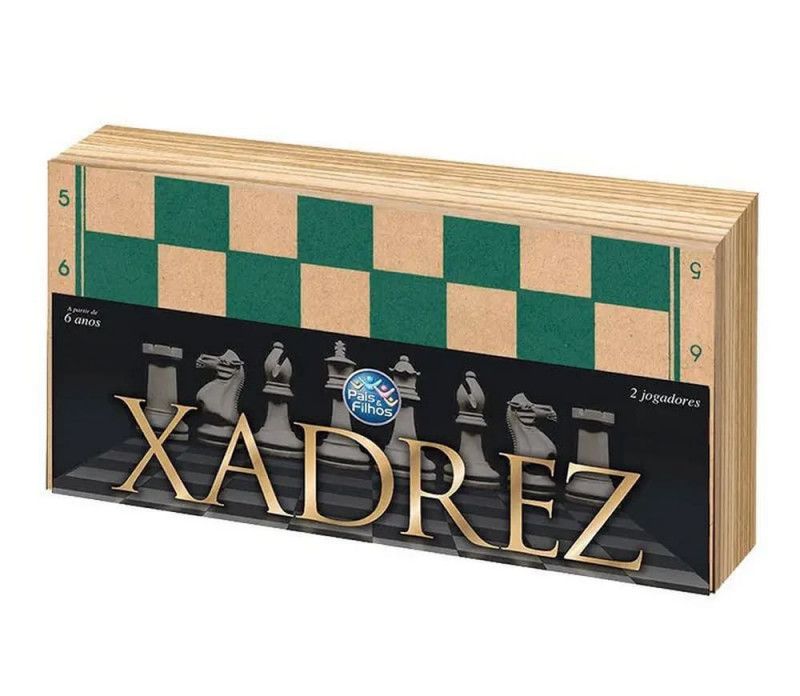 JOGO XADREZ MADEIRA PAIS E FILHOS - REF. 2828 - 1 UNIDADE