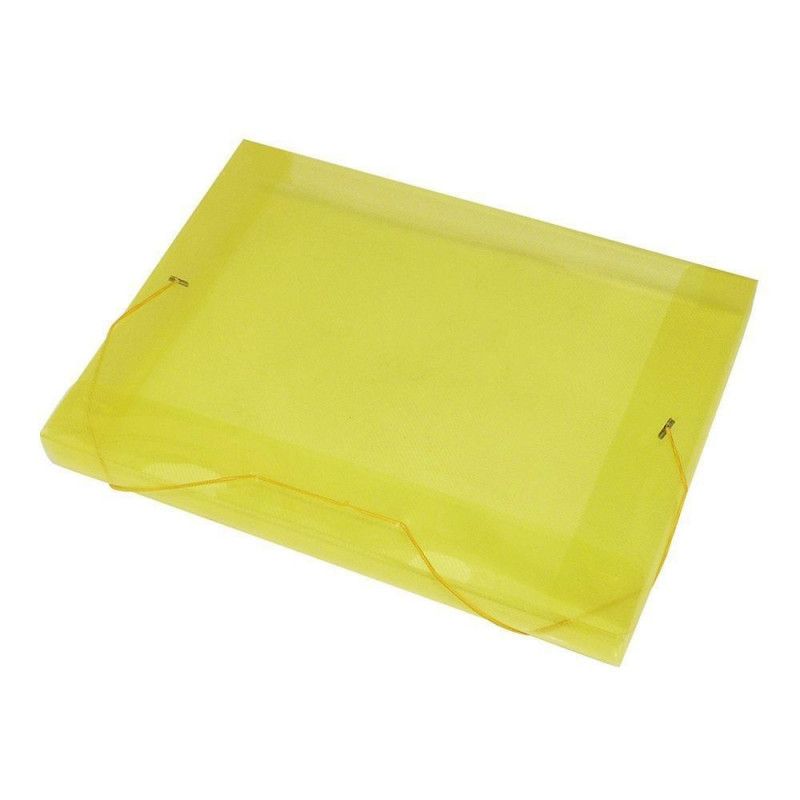 PASTA ABA ELASTICA PLASTICA 30MM ACP - REF. 1023 AMARELO - PACOTE COM 10 UNIDADES