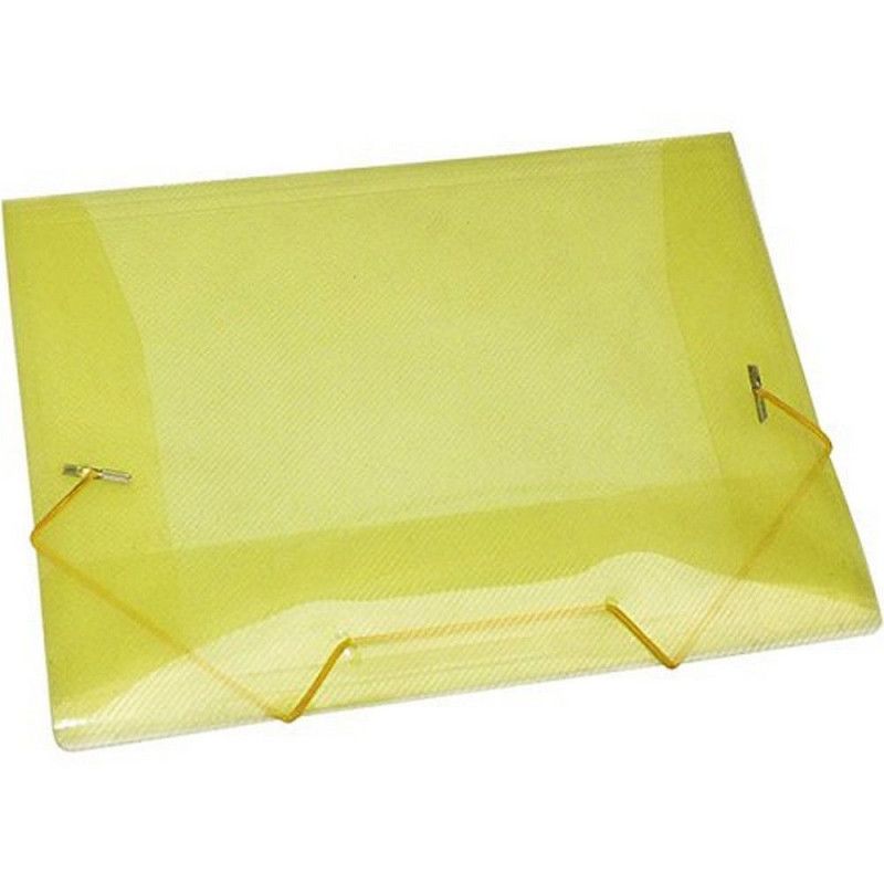 PASTA ABA ELASTICA PLASTICA MINI ACP - REF. 1020 AMARELO - PACOTE COM 10 UNIDADES