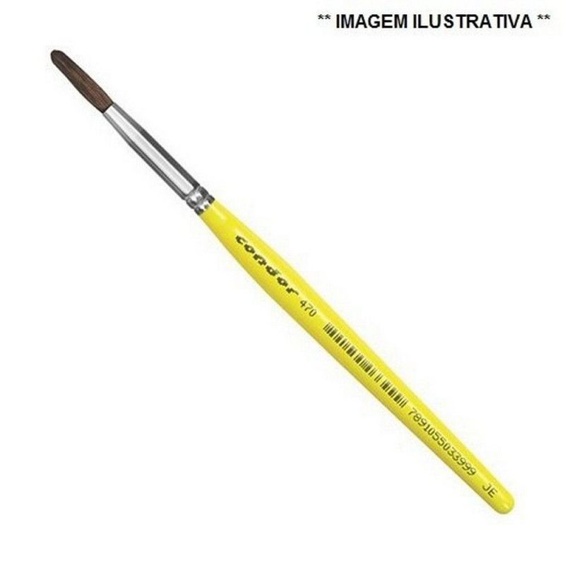 PINCEL 470-18 REDONDO CONDOR - REF. 470-18 - PACOTE COM 12 UNIDADES
