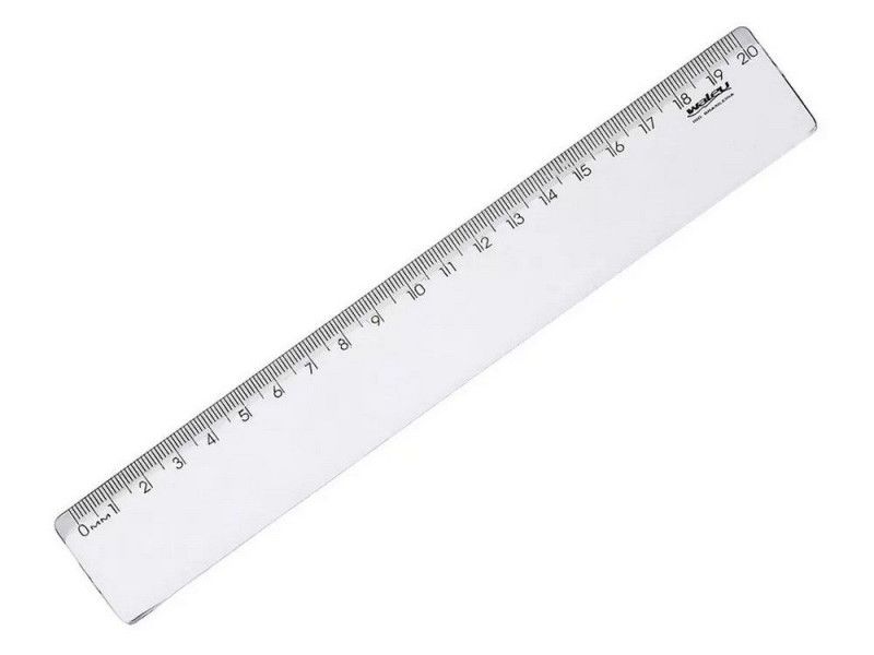 REGUA 20CM NEW LINE PLASTICA WALEU - PACOTE COM 10 UNIDADES