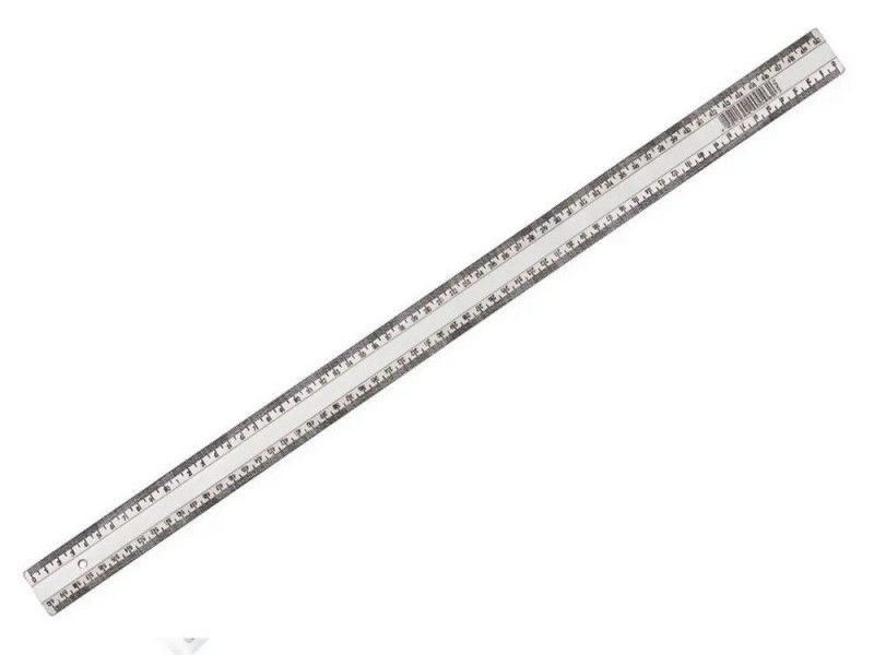 REGUA 60CM PLASTICA WALEU - PACOTE COM 10 UNIDADES
