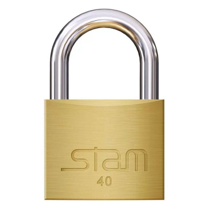 CADEADO 40MM LATAO MACICO STAM - 40MM - 1 UNIDADE
