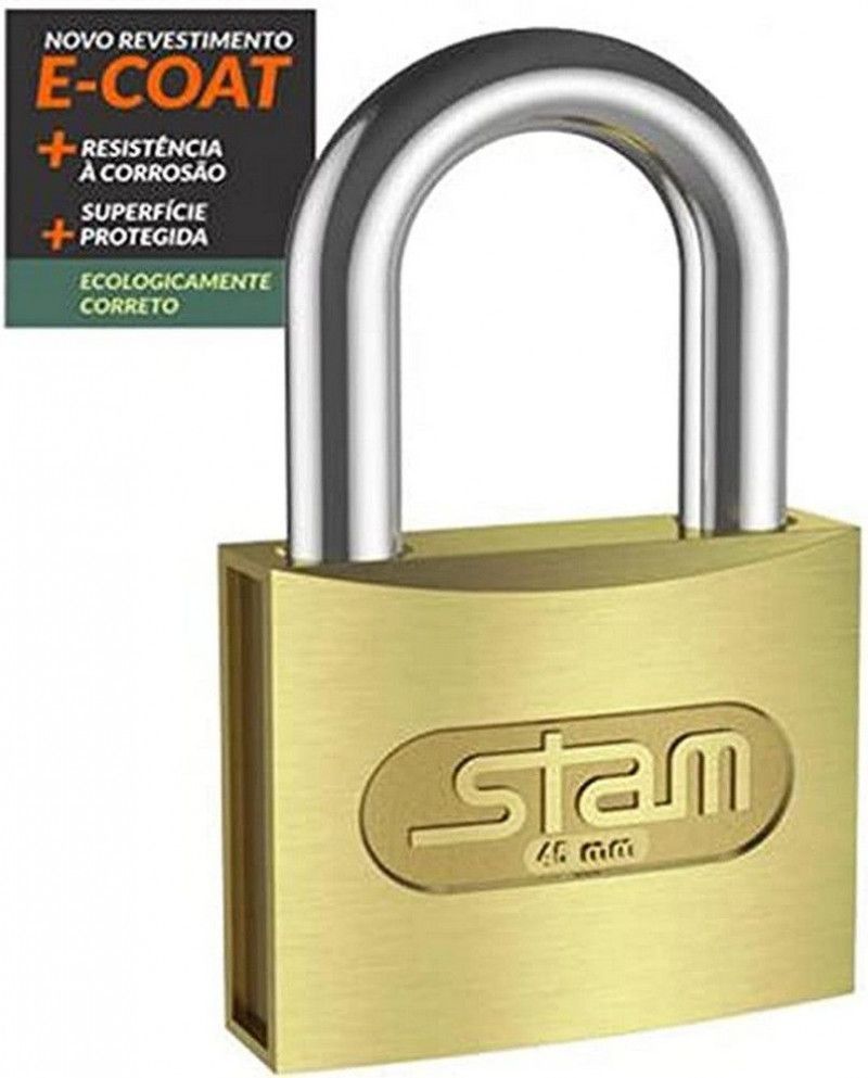 CADEADO 45MM LATAO MACICO STAM - 45MM - 1 UNIDADE