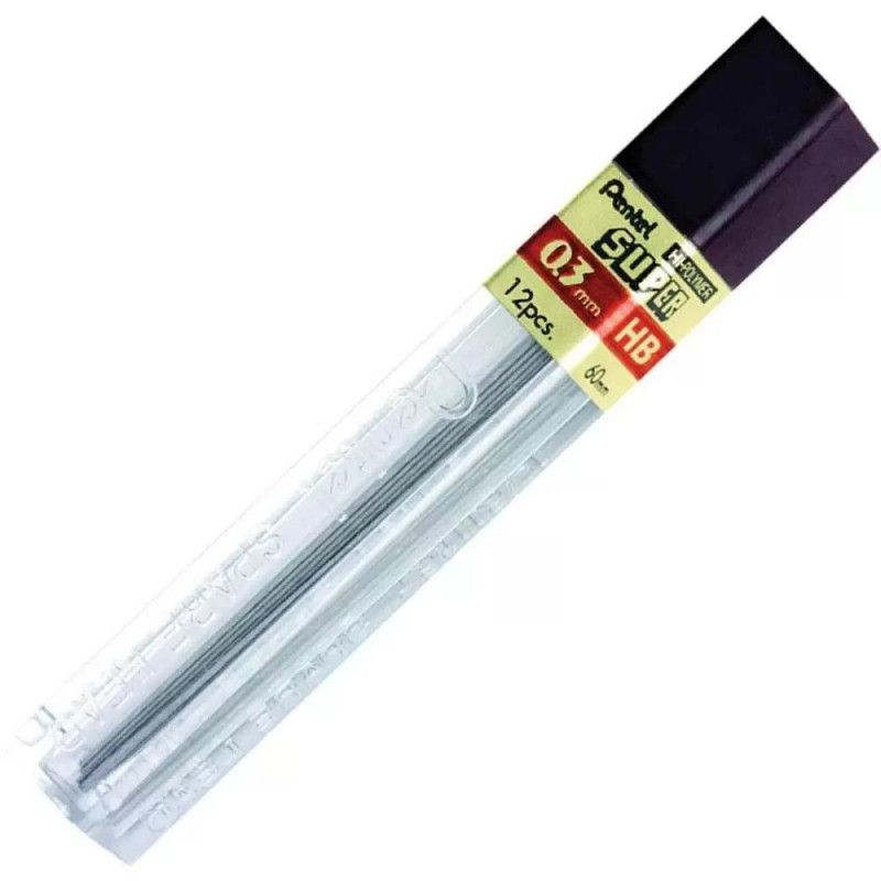 GRAFITE 0,3MM HB PENTEL - REF. 300-HB - CAIXA COM 12 UNIDADES