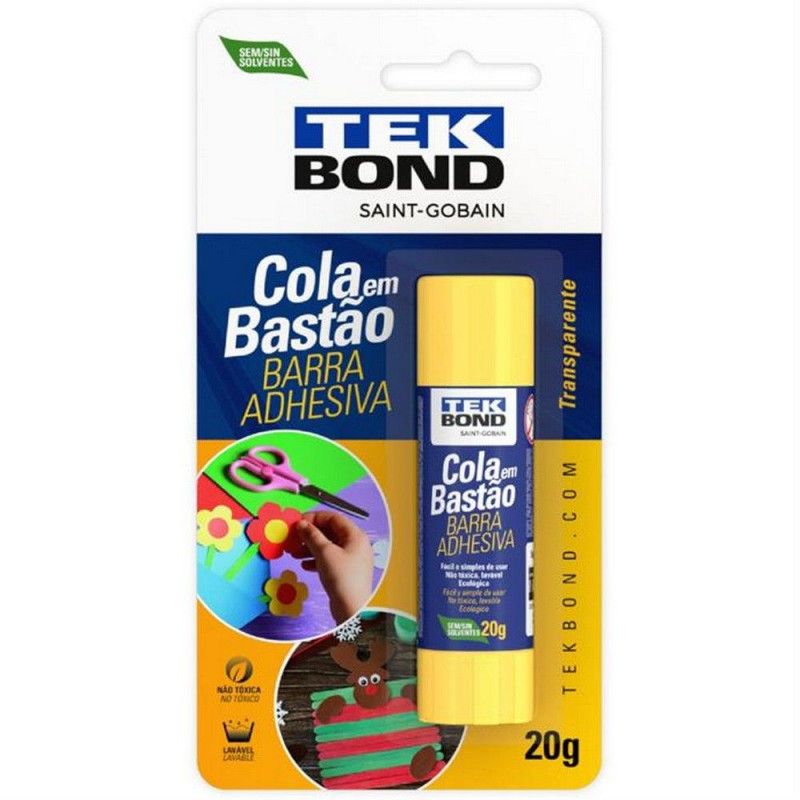 COLA EM BASTAO 20G BLISTER TEK BOND - REF. 22201020002 - CAIXA COM 36 UNIDADES