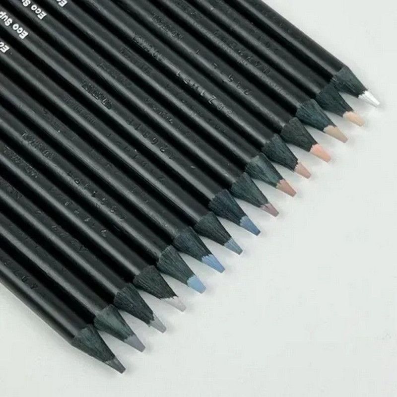 LAPIS 15 CORES SUPERSOFT CORES NEUTRAS FABER-CASTELL - REF. 120715SOFTCN - PACOTE COM 12 UNIDADES