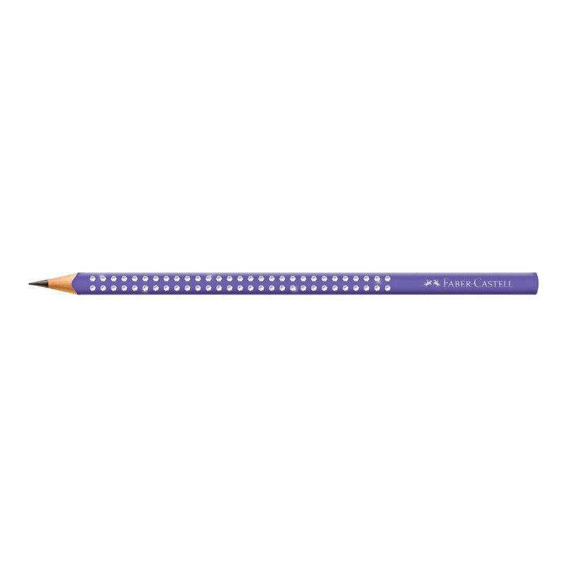LAPIS PRETO ECO TRIANGULAR SPARKLE FABER-CASTELL - REF. SPKLI - PACOTE COM 72 UNIDADES