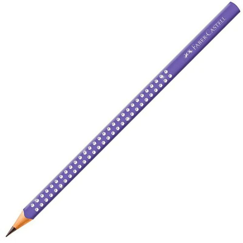 LAPIS PRETO ECO TRIANGULAR SPARKLE FABER-CASTELL - REF. SPKLI - CAIXA COM 12 UNIDADES