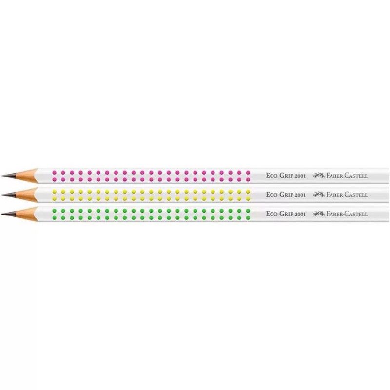 LAPIS PRETO N.2 TRIANGULAR GRIP NEON FABER-CASTELL - REF. 2001 NEON - CAIXA COM 72 UNIDADES