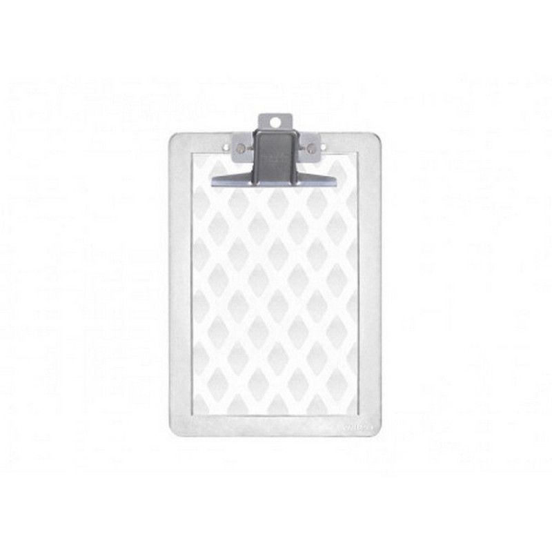 PRANCHETA ACRILICA 1/2 OFICIO METAL CRISTAL WALEU - REF. 10260008 - 1 UNIDADE